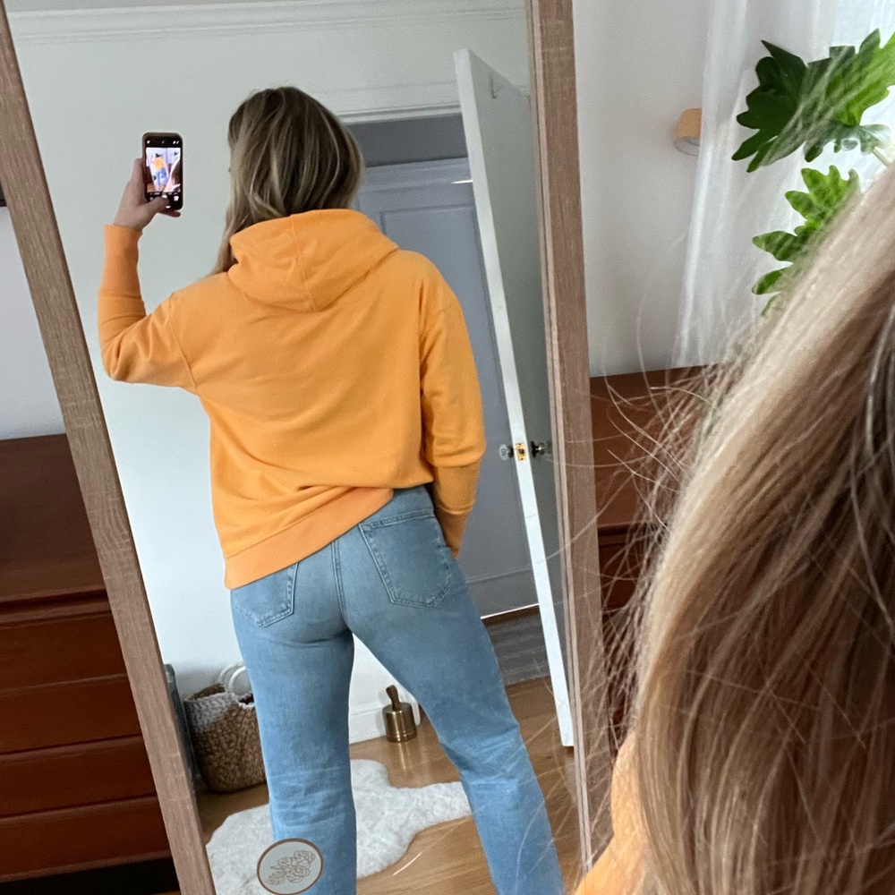 NWT free people orange hoodie - Picture 5 of 16